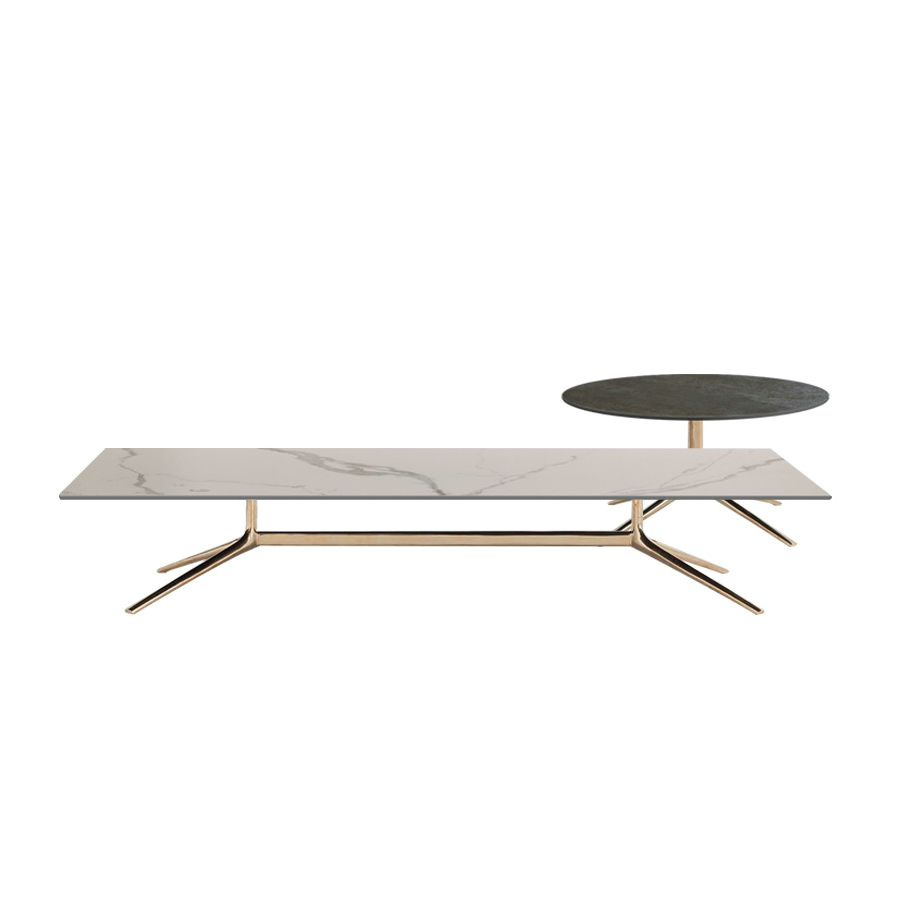 White concrete coffee table lohabour